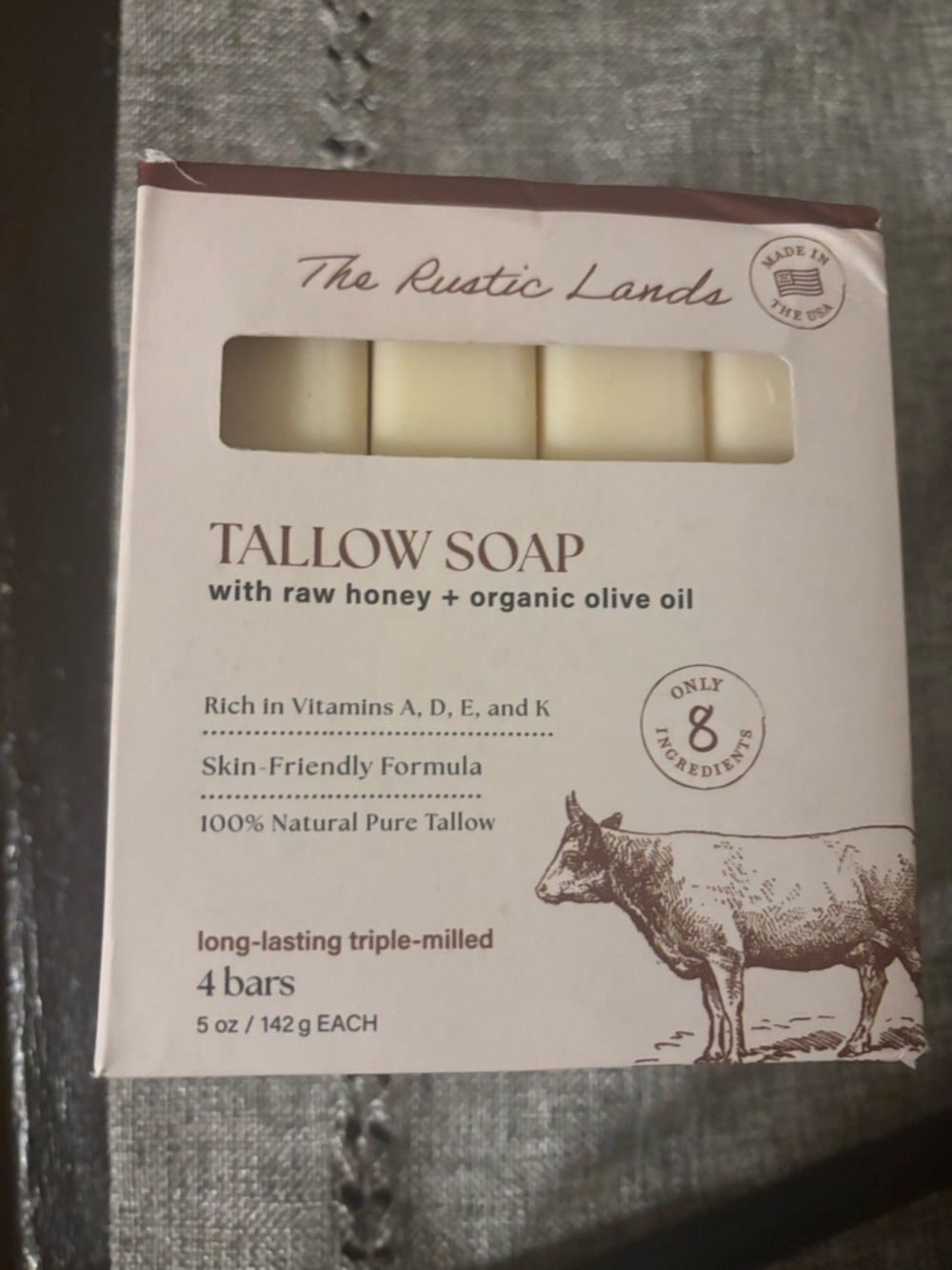 BRAND NEW ❤️Tallow Soap with Raw Honey & Organic Olive Oil - Cream